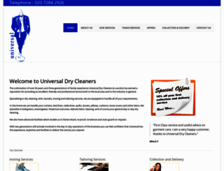universaldrycleaners.co.uk screenshot