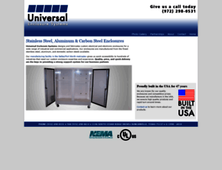 universalenclosures.com screenshot