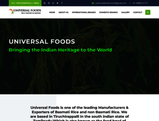 universalfoods.in screenshot