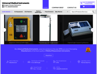 universalmedicalinstruments.in screenshot