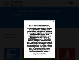 universalpackagesys.com screenshot