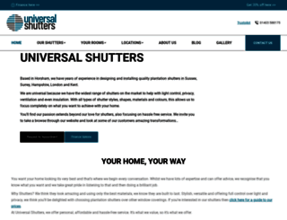 universalshutters.co.uk screenshot