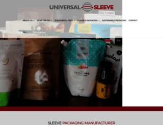 universalsleeve.com screenshot