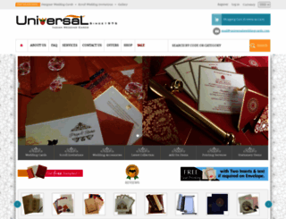 universalweddingcards.com screenshot