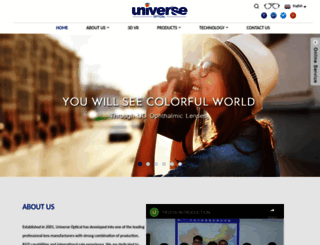 universeoptical.com screenshot