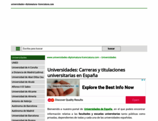 universidades-diplomatura-licenciatura.com screenshot
