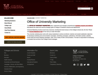 university-marketing.cofc.edu screenshot