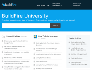 university.buildfire.com screenshot