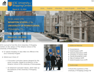 university.icsc.org screenshot