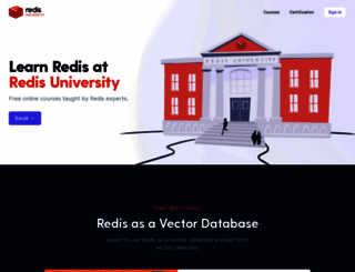 university.redis.com screenshot