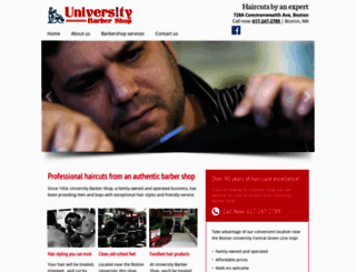 universitybarbers.com screenshot