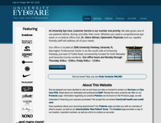 universityeyecare.net screenshot