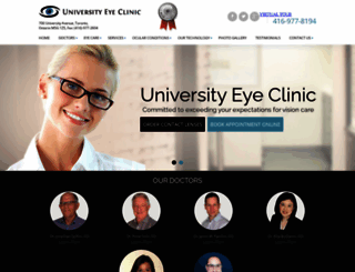 universityeyeclinic.com screenshot