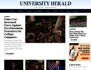 universityherald.com screenshot