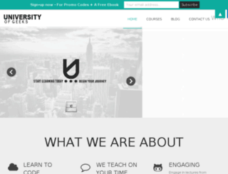 universityofgeeks.com screenshot