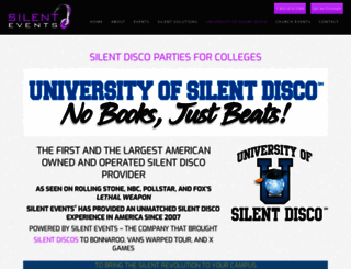 universityofsilentdisco.com screenshot