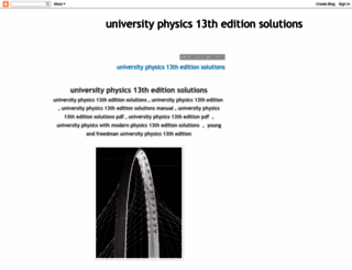 universityphysics13theditionsolutions.blogspot.com screenshot