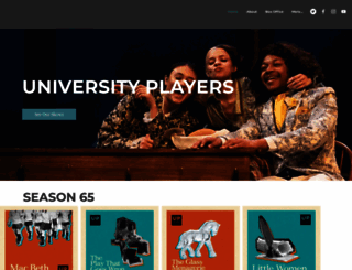 universityplayers.com screenshot