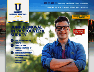 universityrubbishremoval.com screenshot