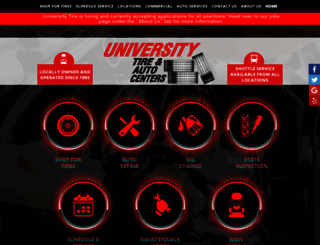 universitytireandauto.com screenshot
