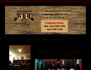 universitywineshop.net screenshot