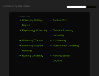 universitywiz.com screenshot
