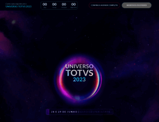 universo.totvs.com screenshot