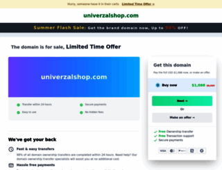 univerzalshop.com screenshot