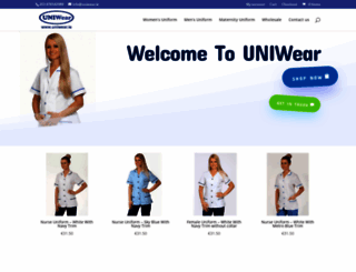 uniwear.ie screenshot