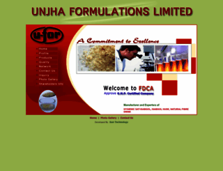 unjhaformulations.com screenshot