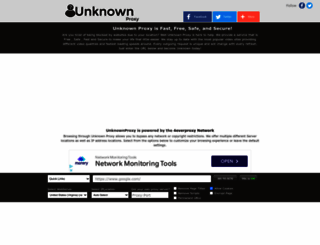 unknownproxy.com screenshot