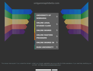 unlgammaphibeta.com screenshot