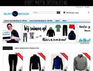 unlimitedsportswear.nl screenshot
