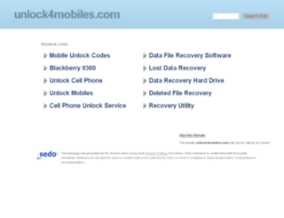 unlock4mobiles.com screenshot