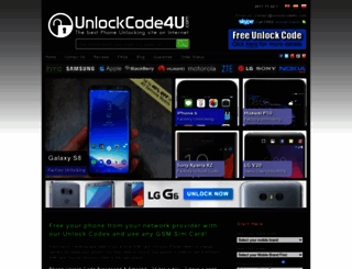unlockcode4u.com screenshot