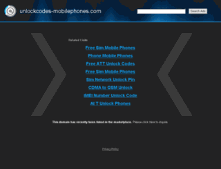 unlockcodes-mobilephones.com screenshot