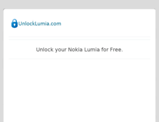 unlocklumia.com screenshot