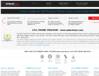 unlockone.com screenshot