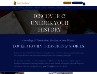 unlockyourhistory.com screenshot
