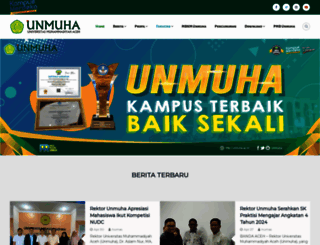 unmuha.ac.id screenshot