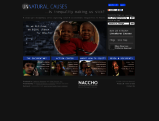 unnaturalcauses.org screenshot