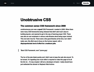 unobtrusivecss.com screenshot