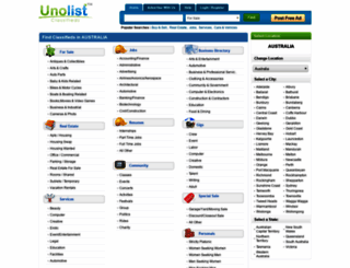 unolist.com.au screenshot