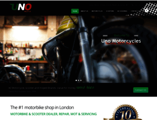 unomotorcycles.com screenshot