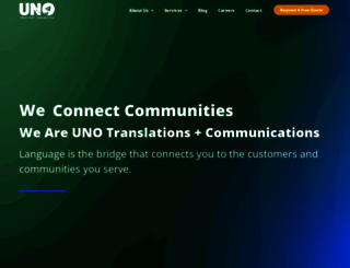 unotranslations.com screenshot