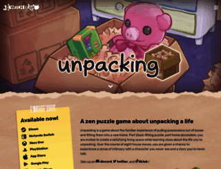 unpackinggame.com screenshot