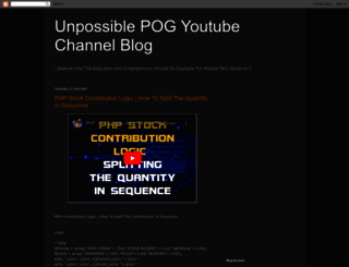 unpossiblepog.blogspot.com screenshot
