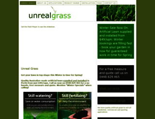 unrealgrass.com.au screenshot