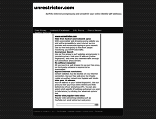 unrestrictor.com screenshot