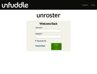 unroster.unfuddle.com screenshot